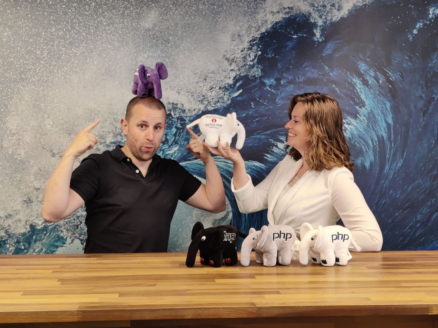 DPC Team memebers showing elephants