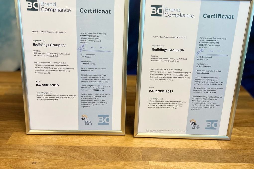 Ibuildings officially ISO 27001 and ISO 9001 certified